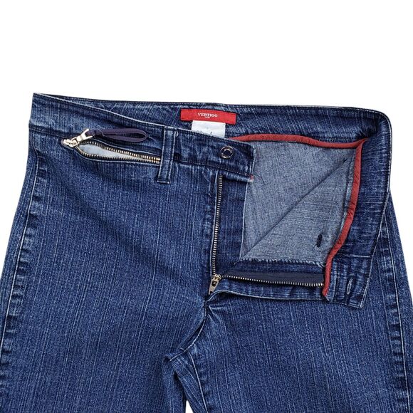 Vertigo Boot Cut Jeans Womens 4 Denim Flare France Y2K Vintage - Picture 4 of 10
